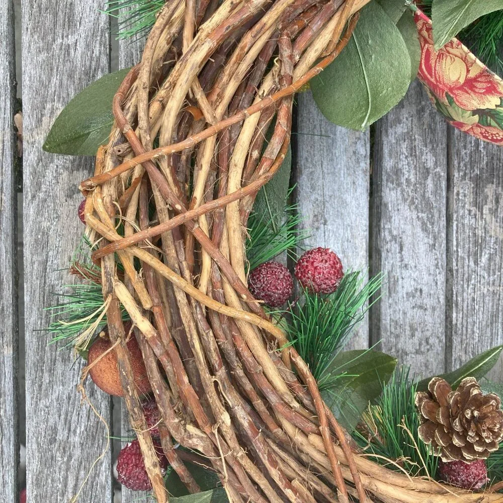 Wreath - Fall Winter Holiday Wreath